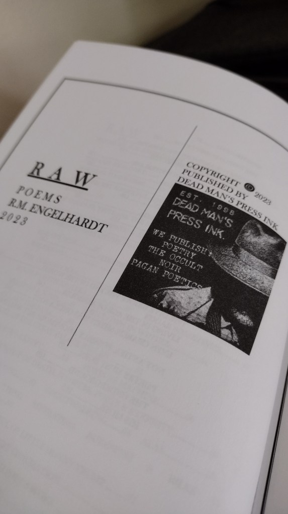 R.M. Engelhardt RAW Poems 2023 on Amazon 
